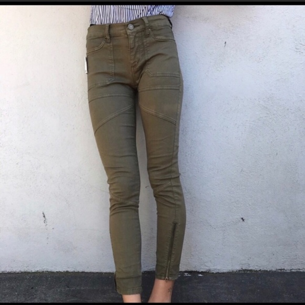 Urban Outfitters Olive Green Cropped Pants